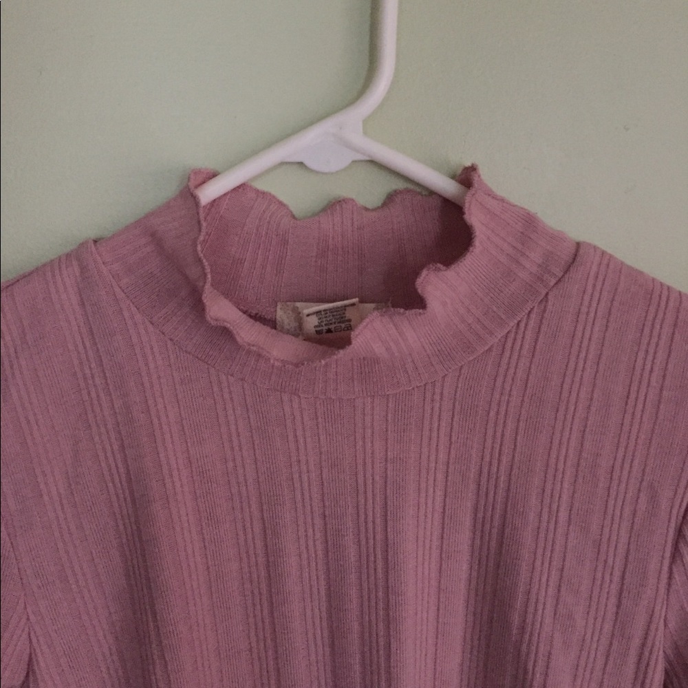 Mock Neck Bodysuit with Half Sleeves - Picture 2 of 4